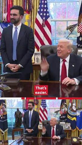 US President Donald Trump has brushed off a question about New York mayor-elect Zohran Mamdani previously calling him a “fascist”, telling reporters he did not take offence. After a journalist pressed Mamdani to clarify whether he stood by the remark, Trump interjected, saying, “That’s okay. You can just say it … I don’t mind.” The exchange came moments after both men described their Oval Office meeting as “productive”, despite deep political differences. Read more @sbsnews_au (link in bio).