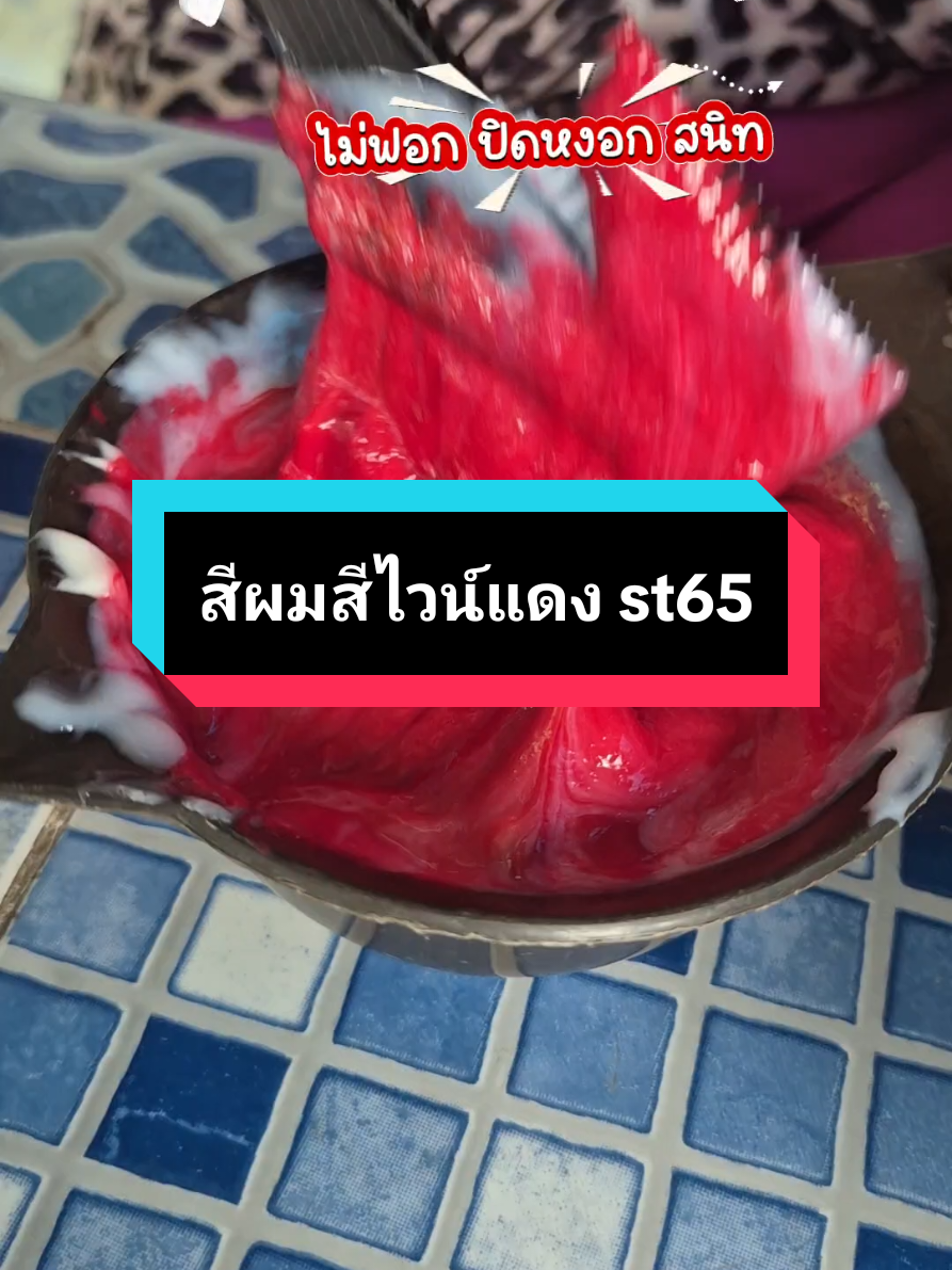 ต้อนรับคริสต์มาส ด้วยดี st65 สีไวน์แดง#สีผม #ย้อมสีผม #สีย้อมผม #styefit #สีผมแฟชั่น 