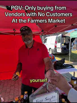 He makes amazing Hot Honey! Giving back to the community part 79 #pov #farmersmarket #wholesome #localbusiness #vendor 