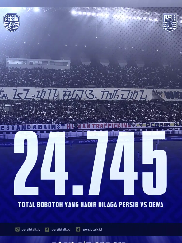 hatur nuhun Bobotoh 🙌🏼💙 #persibbandung #bobotohpersib1933 