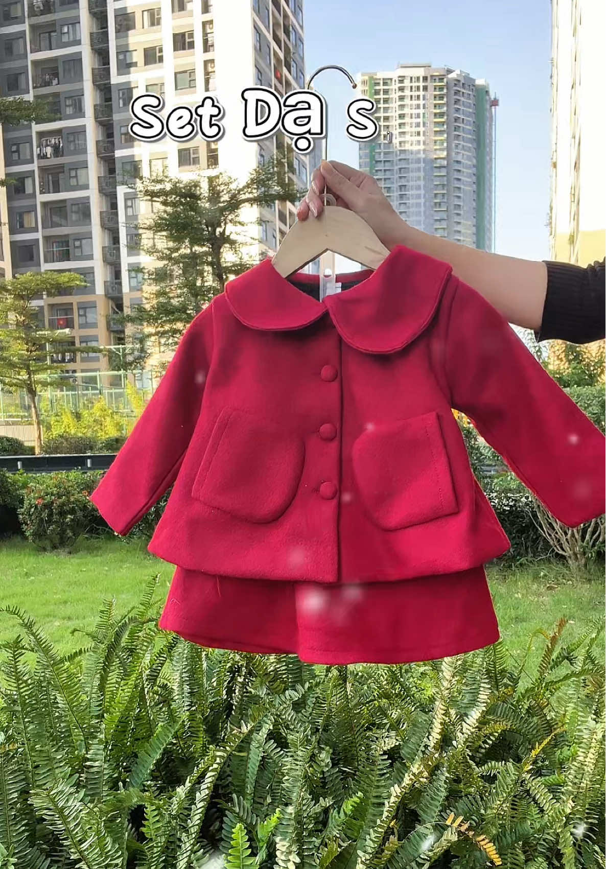 Sét dạ ép mịn cực xịn cho bé yêu đây ạ #meokids8 #xuhuong2025 #setdoxinh #vaychobe 