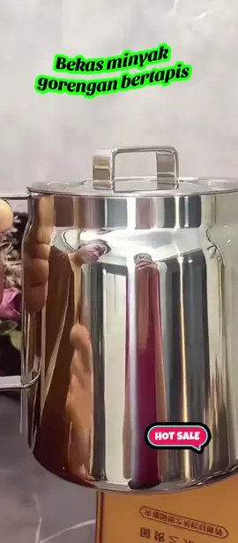 Bekas tapisan minyak goreng tahan panas berpenutup #viraltiktok #viral?fypシ #fypageシ #topsale #kitchenware 