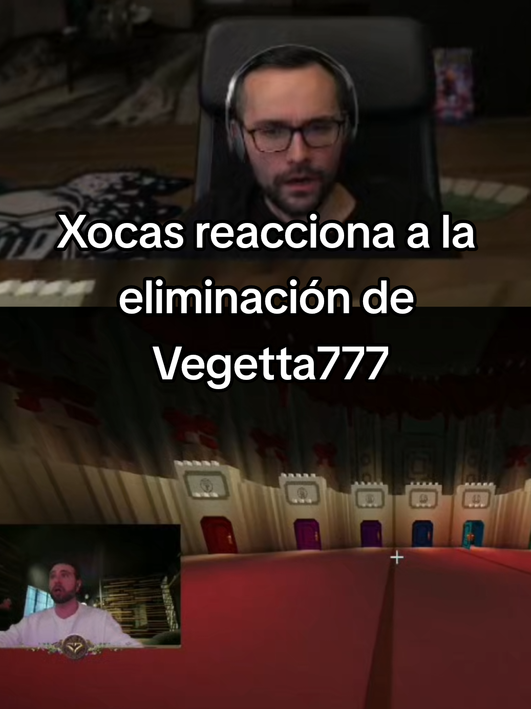 Xocas reacciona a la eliminación de vegetta777 #xocas #elxocas #vegetta777 #vegetta #twitch 