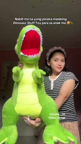 Nabili mo na yung pinaka malaking Dinosaur Stuff Toy para sa anak mo 😍🦖 #dinosaur #dinosaurstufftoy #dino 
