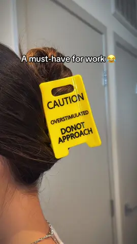 #caution #overstimulated #hairclips 