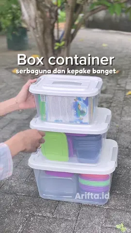 Punya box container gini emang serbaguna dan kepake banget buat rapiin barang barang #boxcontainer #boxcontainerplastik #containerplastik #boxserbaguna #kotakserbaguna 
