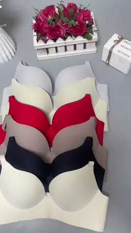 Super Comfy Seamless Soft Cup A-B No Wire Womens Bra Plain Full Coverage Womenswear Check Comport Comfortable Elegant Bra🩷 #LX245 #womenswear  #highquality #bra💞