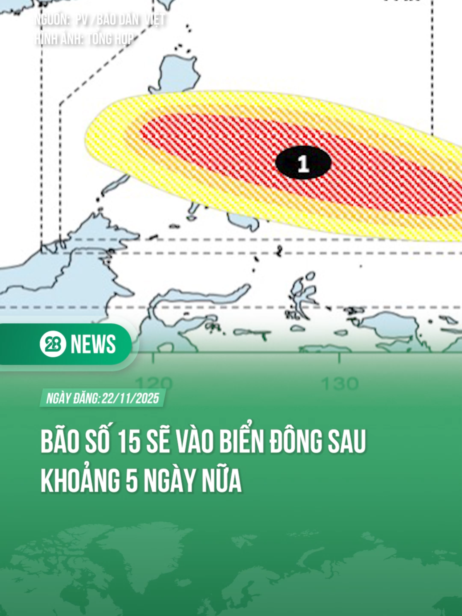 Bão số 15 dự báo sắp hình thành, vào Biển Đông ngay cuối tháng 11 #theanh28 #theanh28news #tiktoknews