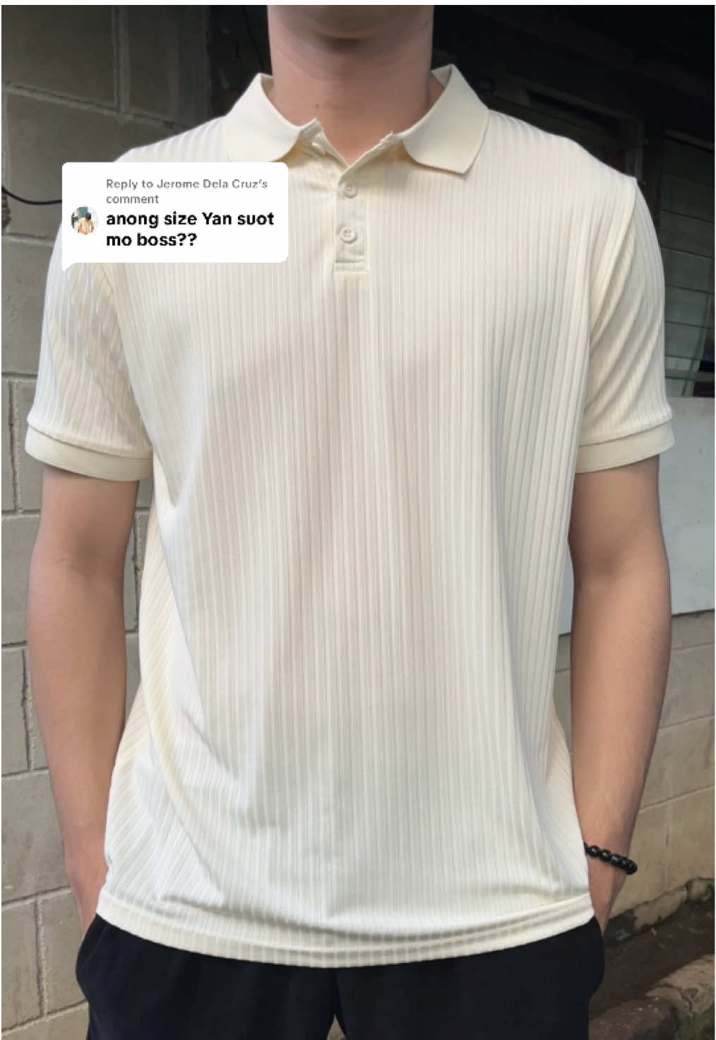 Replying to @Jerome Dela Cruz For reference Xl, 6’0 and 76kg #topshionpoloshirt  #poloshirt  #poloformen #menspolo 