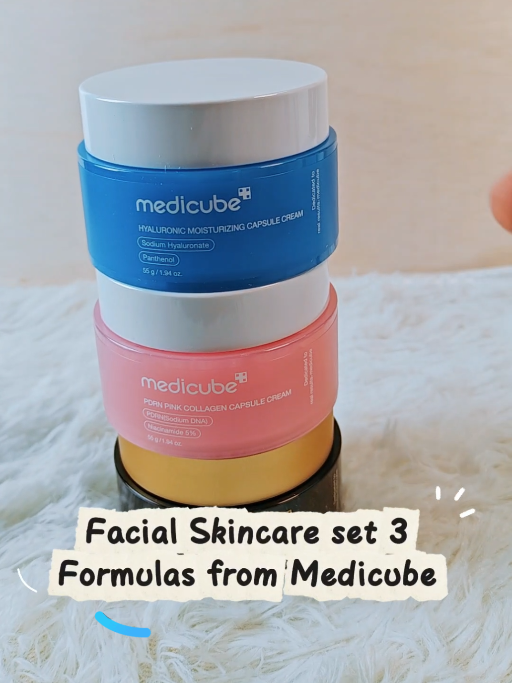 Bundle of 3 with Facial skin care set Formula from Medicube Pop& Blend capsules cream trio, 55 g  #medicube  #capsulecream  #facial  #cream  #skincare 