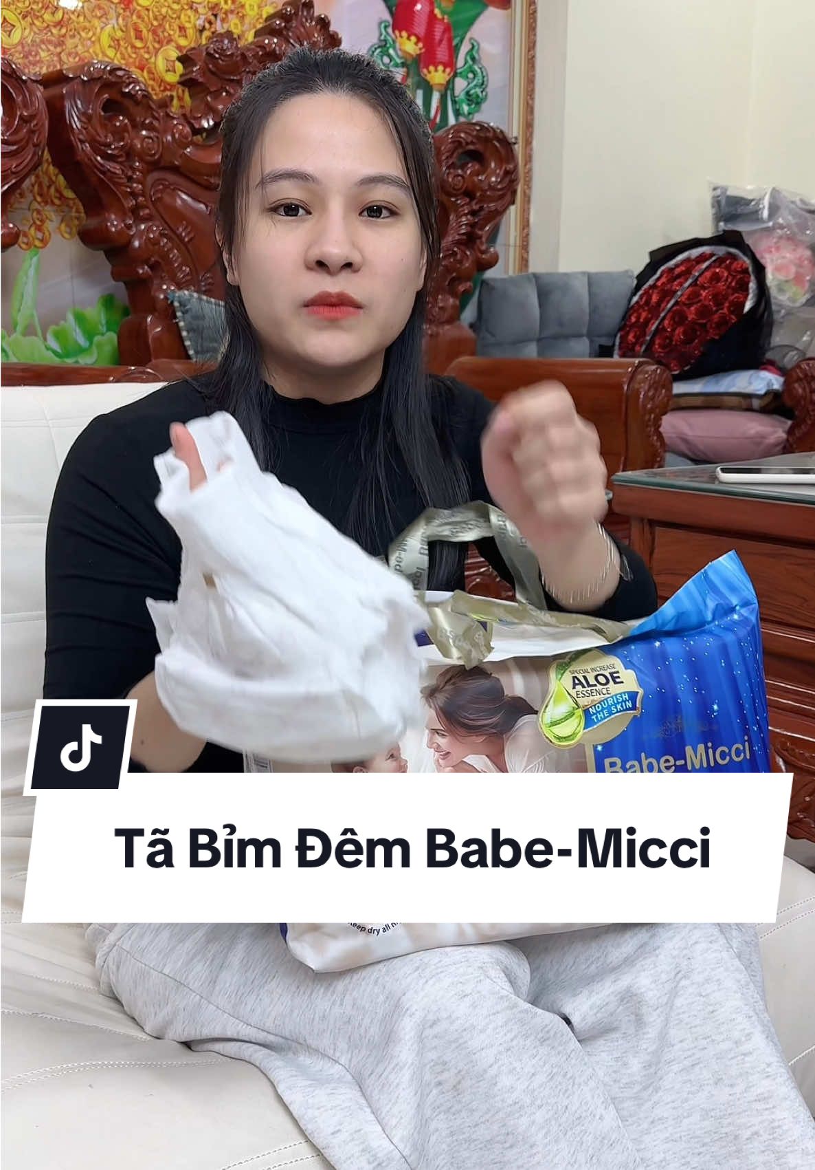 Tã bỉm có lô hội dưỡng da cho bé bỉm xịn xò lắm các mom #tabim #bỉm #bimquanchobe #bimbandem #huyennhihihi 