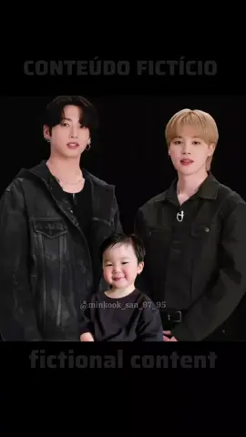Mini jimin se juntou aos seus papais para divulgar Are you sure!? 2! Conteúdo 100% fictício. A fofura de família 👪 🐰🐥🐻💜💛😍 #jikook #jikookisreal #vaiprofycaramba #engajarmy #flypシ 