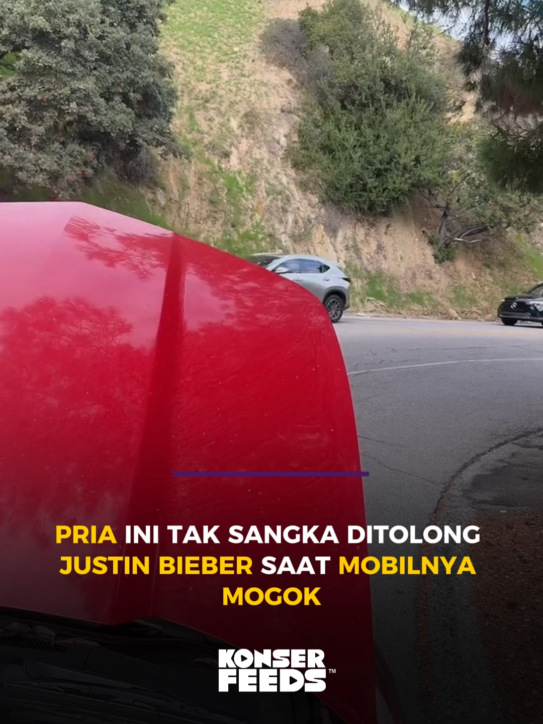 An unexpected moment was experienced by a man who was suddenly helped by Justin Bieber when his car broke down on the road. Without hesitation, Justin approached and helped the man. Have you ever experienced being helped by your idol?⬇️ 🎥 bukumusic on Tiktok #KonserFeeds #justinbieber #fyp