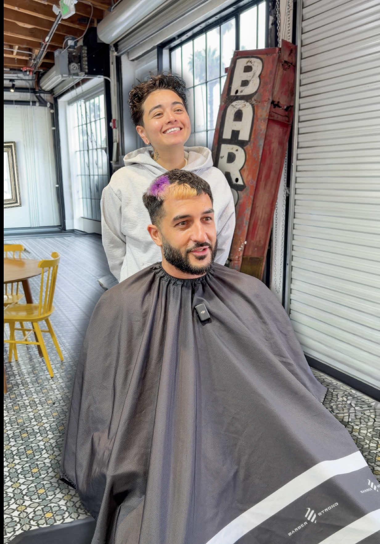 We think they’re friends 🤔 — #hair #haircut #hairstyle #barber #losangeles 