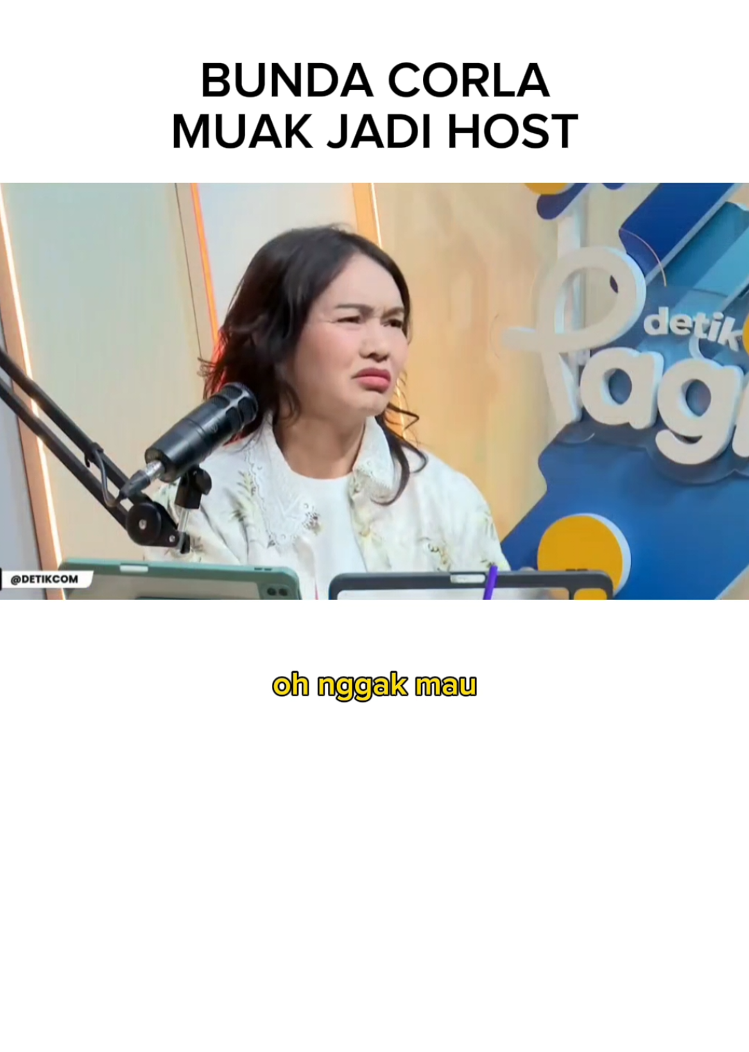 bunda corla muak jadi host, maunya bintang tamu aja #bundacorla #bundacorlalive #bundacorlaratujreng #bundacorlamerepet 