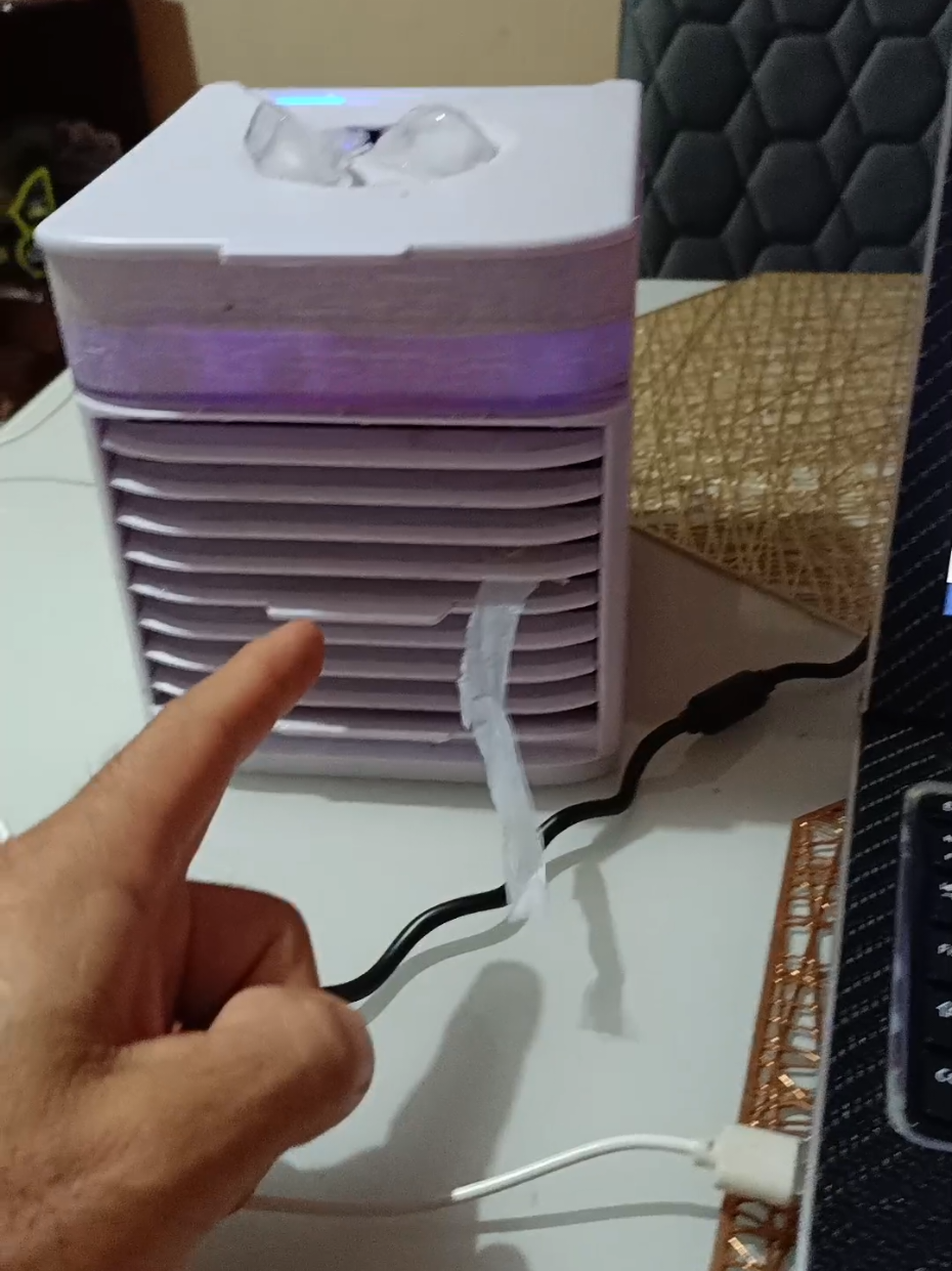 ACABOU O CALOR! 🔥Mini ar condicionado Portátil que Salva nesse Calorão ( Link no carrinho por menos de 50,00) #miniarcondicionado #tiktokshop #Calor #arcondicionadoportatil #fy 