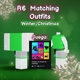 R6 Matching Outfits Winter/Christmas 🎄 . ||Juego: Creador de Avatar de Catálogo ||Creadores: fallenmagnus(@F4LLM4GN) y crystalrarity2(@Cry5t4l) ||Grupo: xVOID . @Roblox  . #roblox #robloxfyp #robloxedit #robloxtiktok #robloxstory 