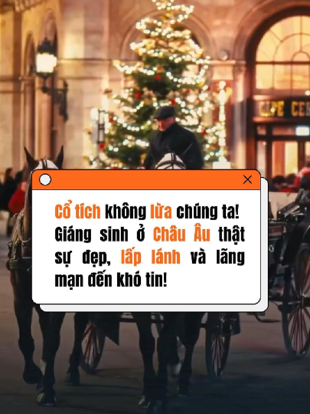 Cổ tích không lưa chúng ta!! Không cần đợi ông già Noel, châu Âu mùa Giáng sinh đã đủ khiến tim mình rụng vài nhịp #checkin #christmas #travel #dulichthegioi #namthanhtravel