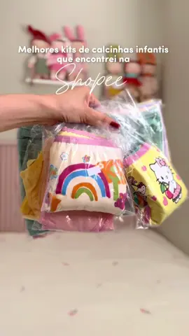 Link das calcinhas tá na minha bio do perfil, corre lá e garante antes que acabe! 🩷🛍️ #comprinhasnashopee #maedemenina 