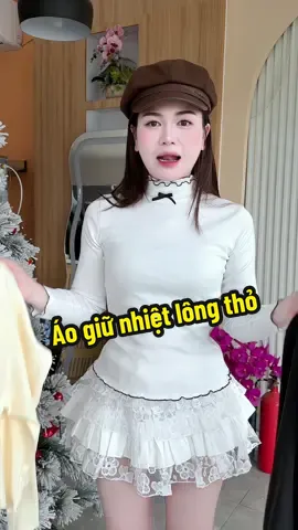 Áo giữ nhiệt lông thỏ đay dặn mềm mịn