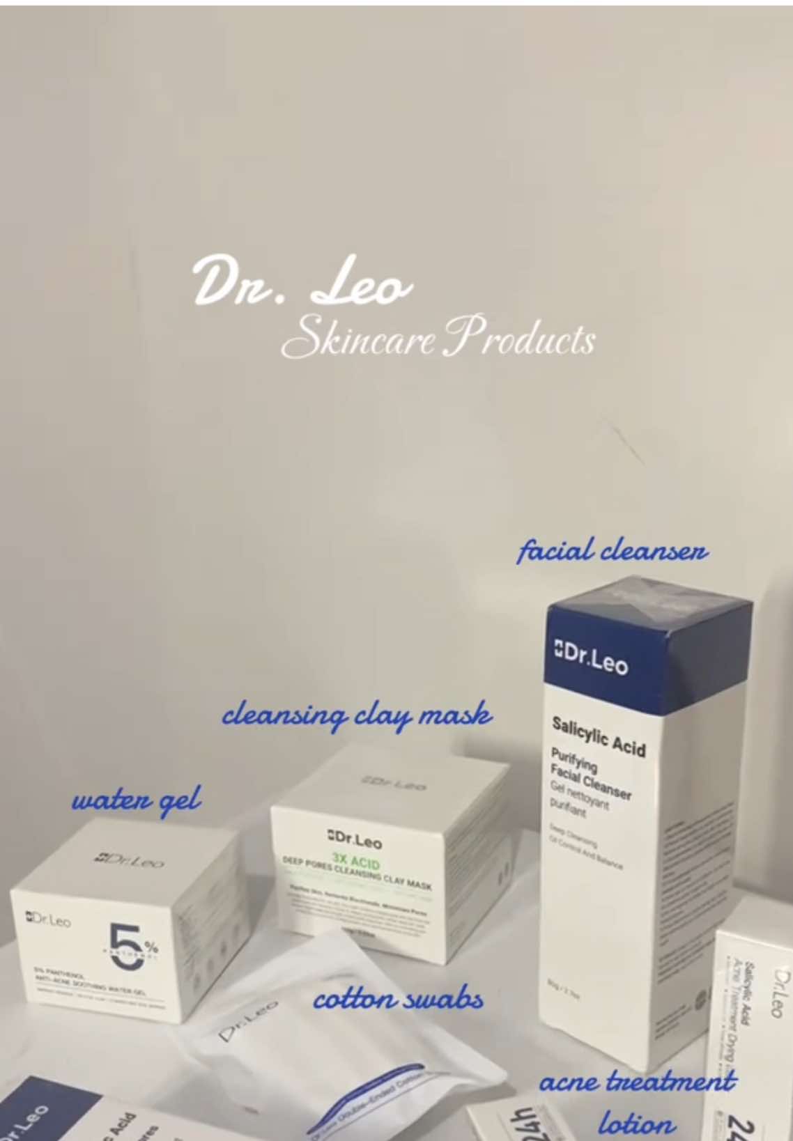 thank you so much for these @Dr.Leo Skincare Philippines can't wait to try them all🩶 #drleo #drleoskincare #skincaretips #skincare 