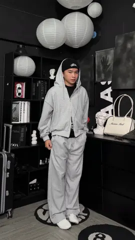 Set Hoodie Zip Form Boxy Nỉ Hàn Cao cấp #setdoxinh #setdoni #hoodie #quanongrong 