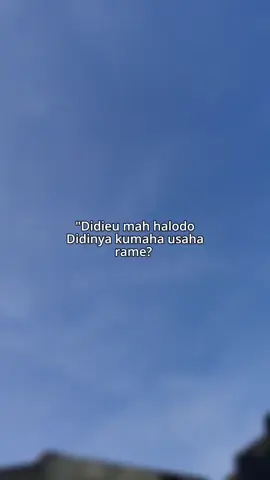 Didieu mah halodo, didinya kumaha usaha rame?  #storysunda#katasunda#fyp