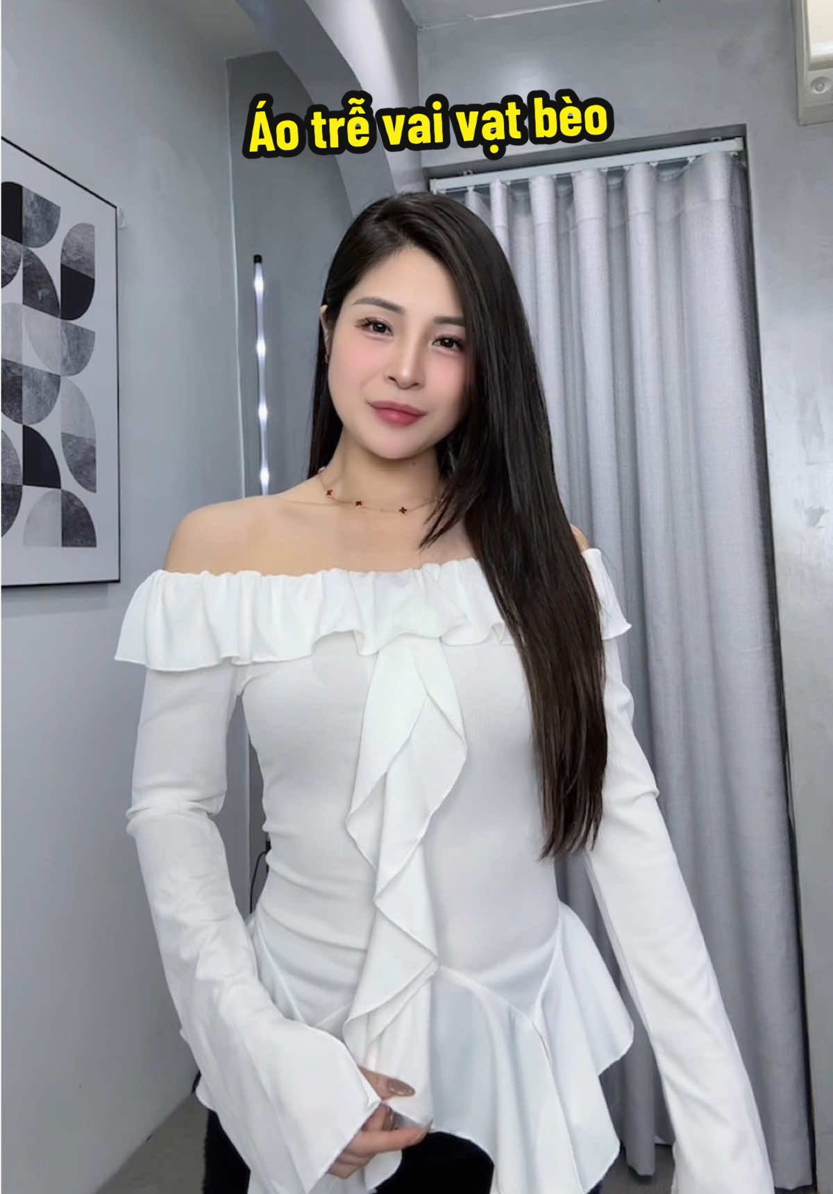 Áo trễ vai đi học đi làm đều xinh #aotrevai #aotrevaixinh #aokieuhottrend #nhungthothe #thoitranghottrend 