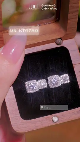 Mẫu khuyên tai chuẩn Bạc Ý, đính full moissanite, sáng đẹp lắm ạ #bongtai #juli #trangsucbacjuli #khuyentai #CapCut 