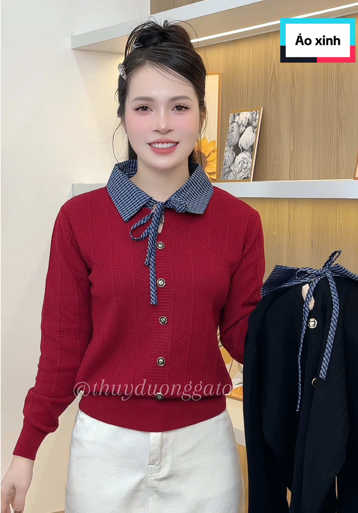 Áo này mặc lên trông tiểu thư quá #duongoi #thoitranghottrend #aolennu #aokieuxinh #aolencocaro 