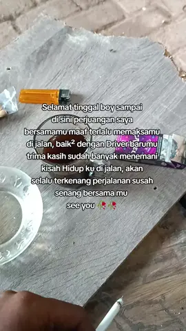 trima kasih boy sudah menemani susah senang slama ini maaf terlalu memaksamu #drivermuda #fyppppppppppppppppppppppp 
