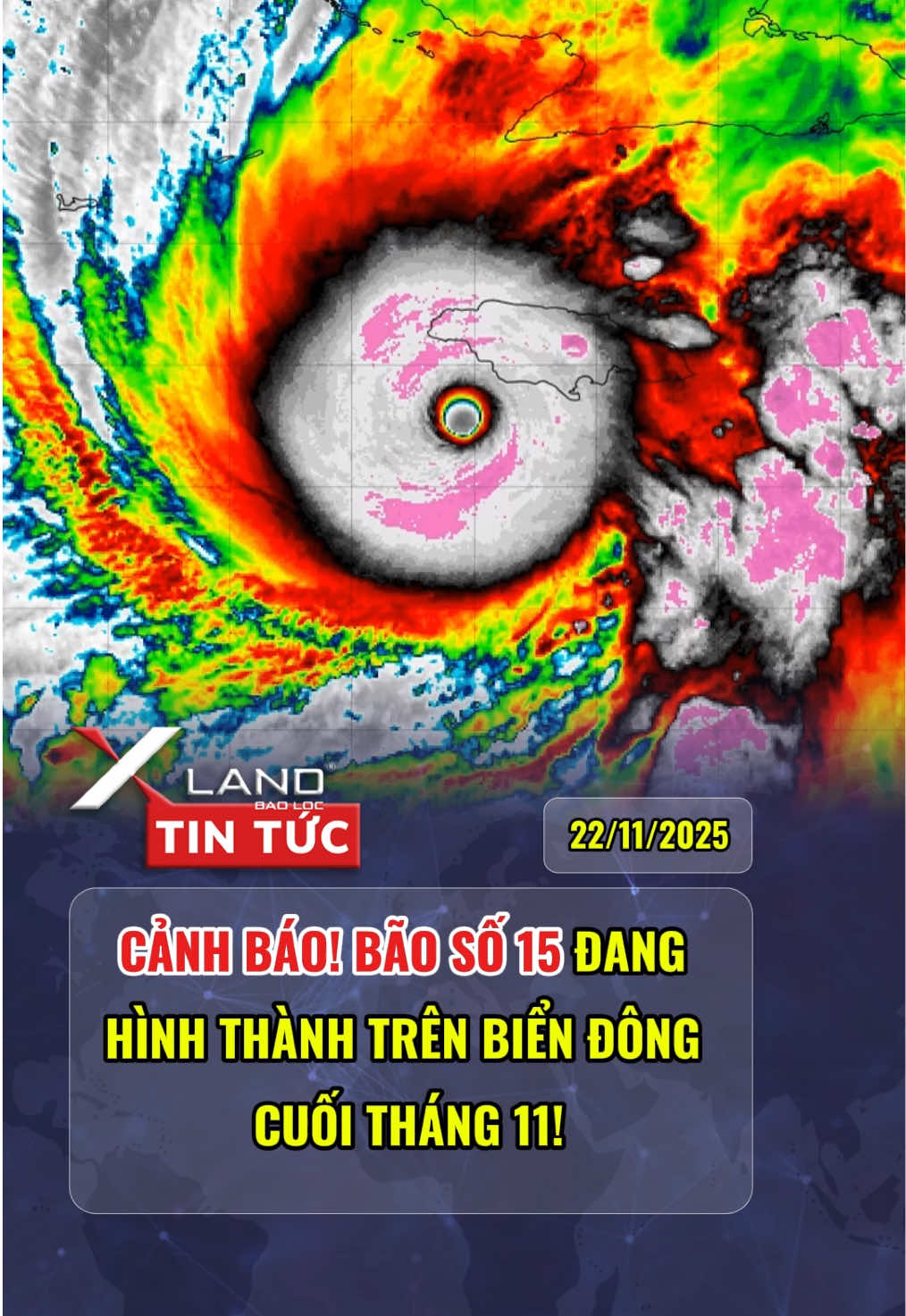 Cảnh báo! Bão số 15 đang hình thành trên Biển Đông cuối tháng 11 #baoso15 #tintucbao #bão #xland #tintuc 