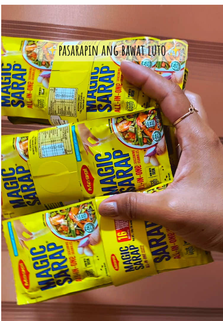 Iba ang luto kapag may magic sarap all in one seasoning #magicsarap #seasoning #condiments #cooking #homecooking 