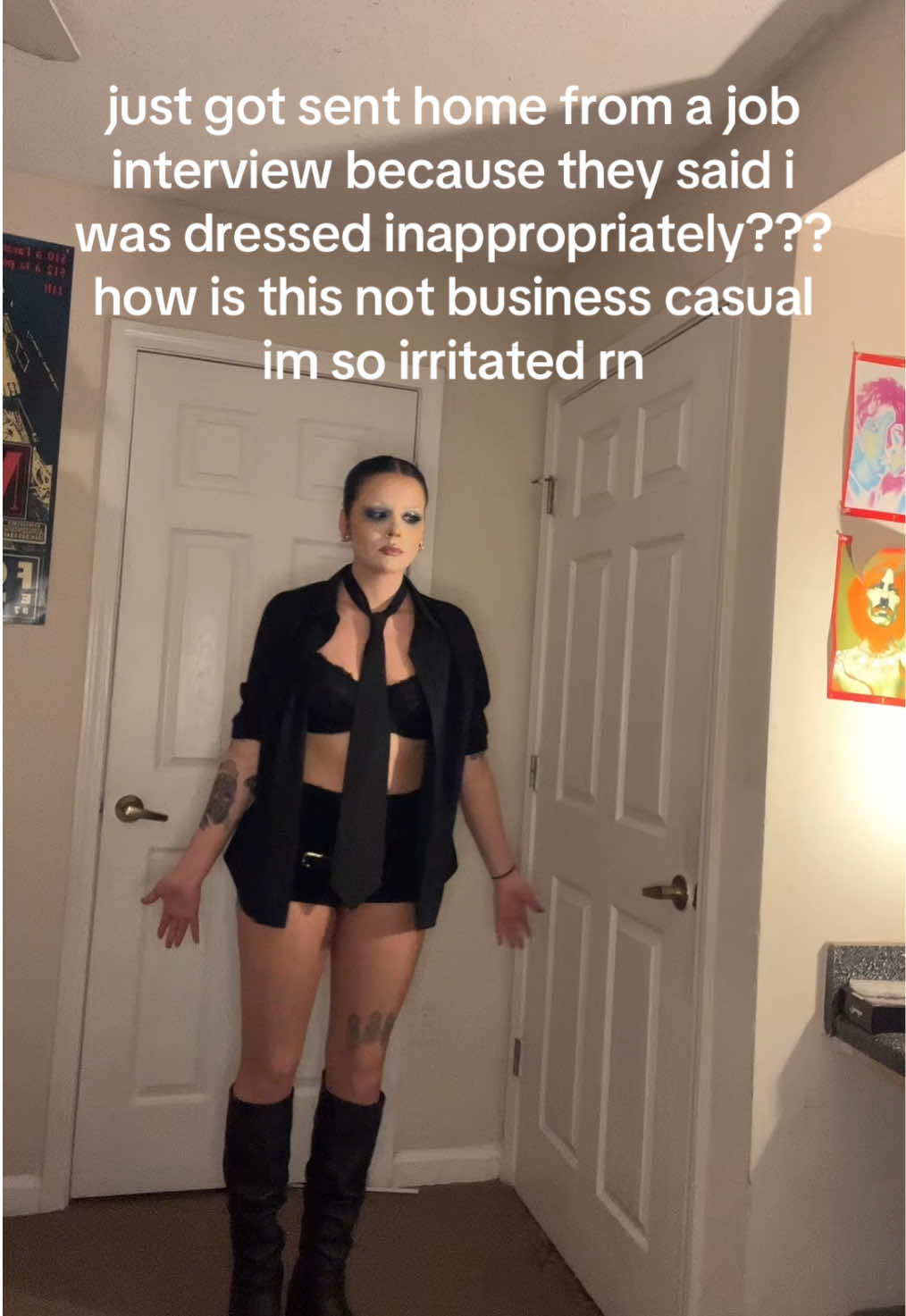 i bought a tie just for this interview. #fyp #businesscasual #jobinterview #businesstips #girls 