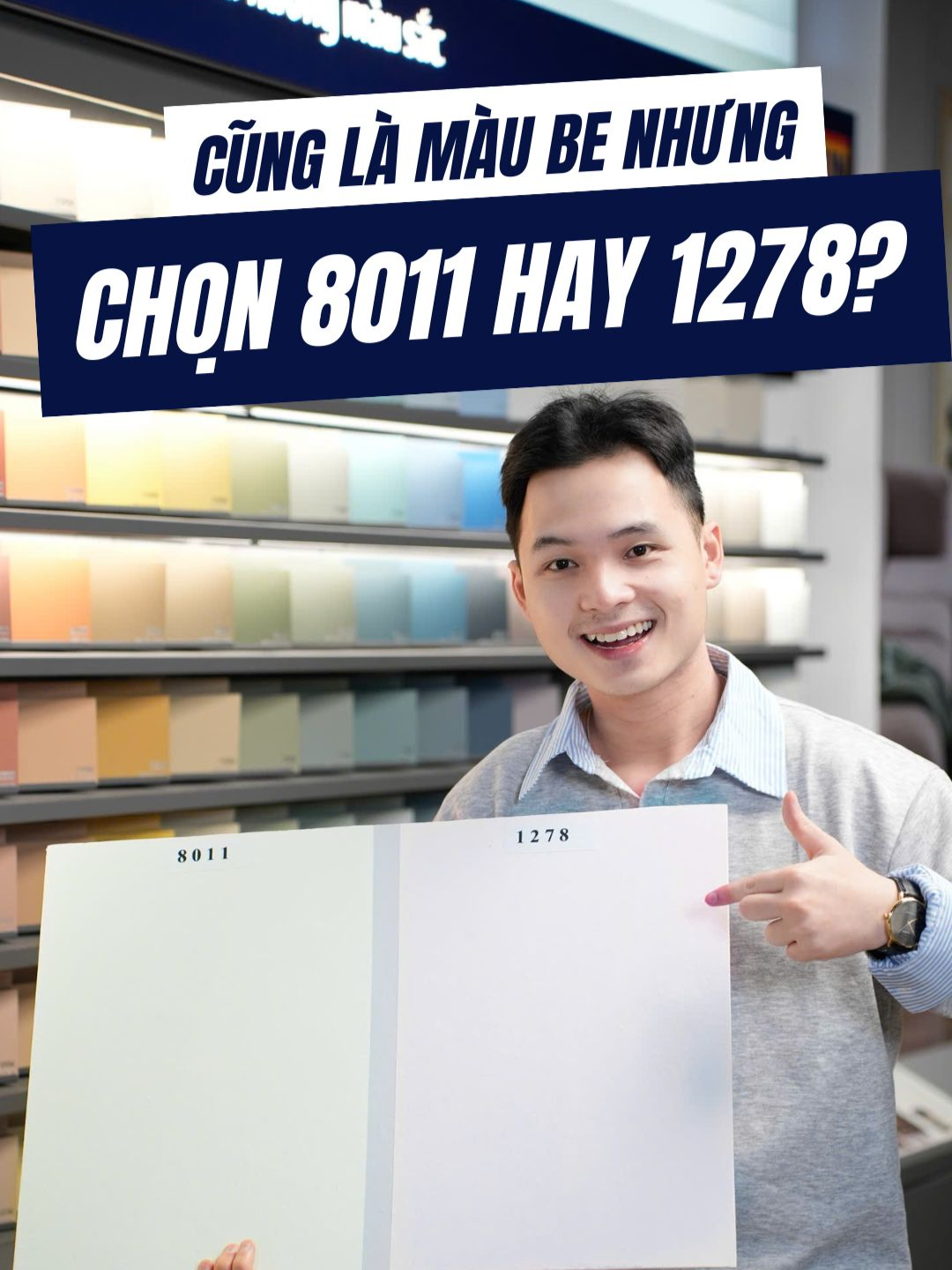 Cũng là màu be nhưng nên chọn 8011 hay 1278 khi sơn Jotun?? #paintmart #sieuthisonpaintmart #jotun #sonnhadep