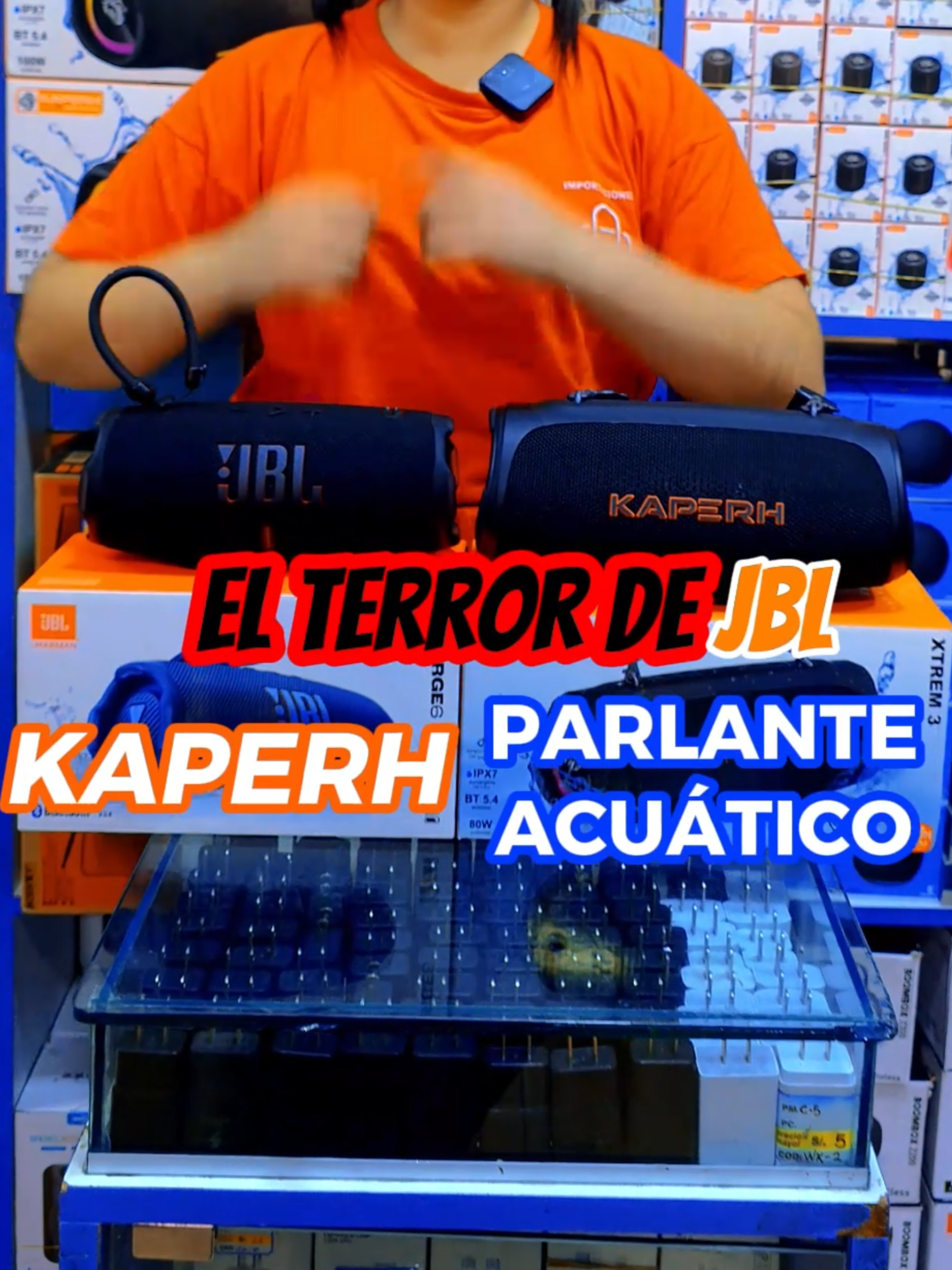 ESTE PARLANTE ES LA COMPETENCIA DIRECTA DE JBL Los parlantes KAPERH no son solo potentes, sino resistentes al agua y con ALTA FIDELIDAD #parlantes #jbl #kaperh #tecnologia #importadora #acuatico