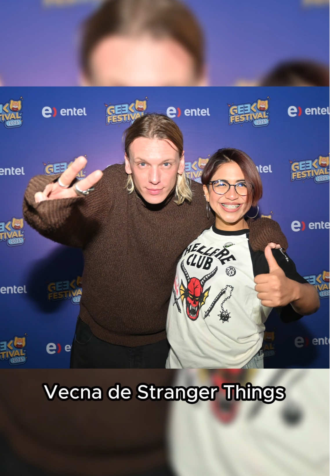 Conocí al amor de mi vida 😍❤️ @Jamie Bower  #grwm #strangerthings #jamiecampbellbower #peru🇵🇪 #meetandgreet 