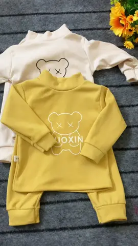 Bộ nỉ nhung ấm cho bé #xuhuong #quànaotreem #đồthuđông #bộdàitaychobé #nỉnhung 