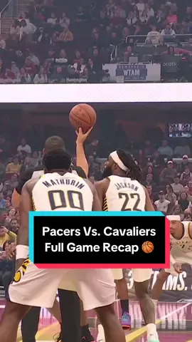 Quick rewind. Full recap. Here’s everything from the @Pacers vs. @Cleveland Cavaliers matchup ⏪ 🏀 #NBA #Basketball #ClevelandCavaliers #IndianaPacers 