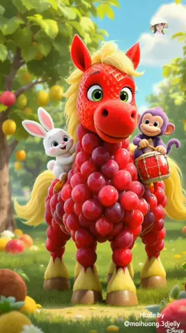 @BambooTka @Mai Hương Daily #fruit #songforkids #animals #maihuongjelly #maihuong3djelly 