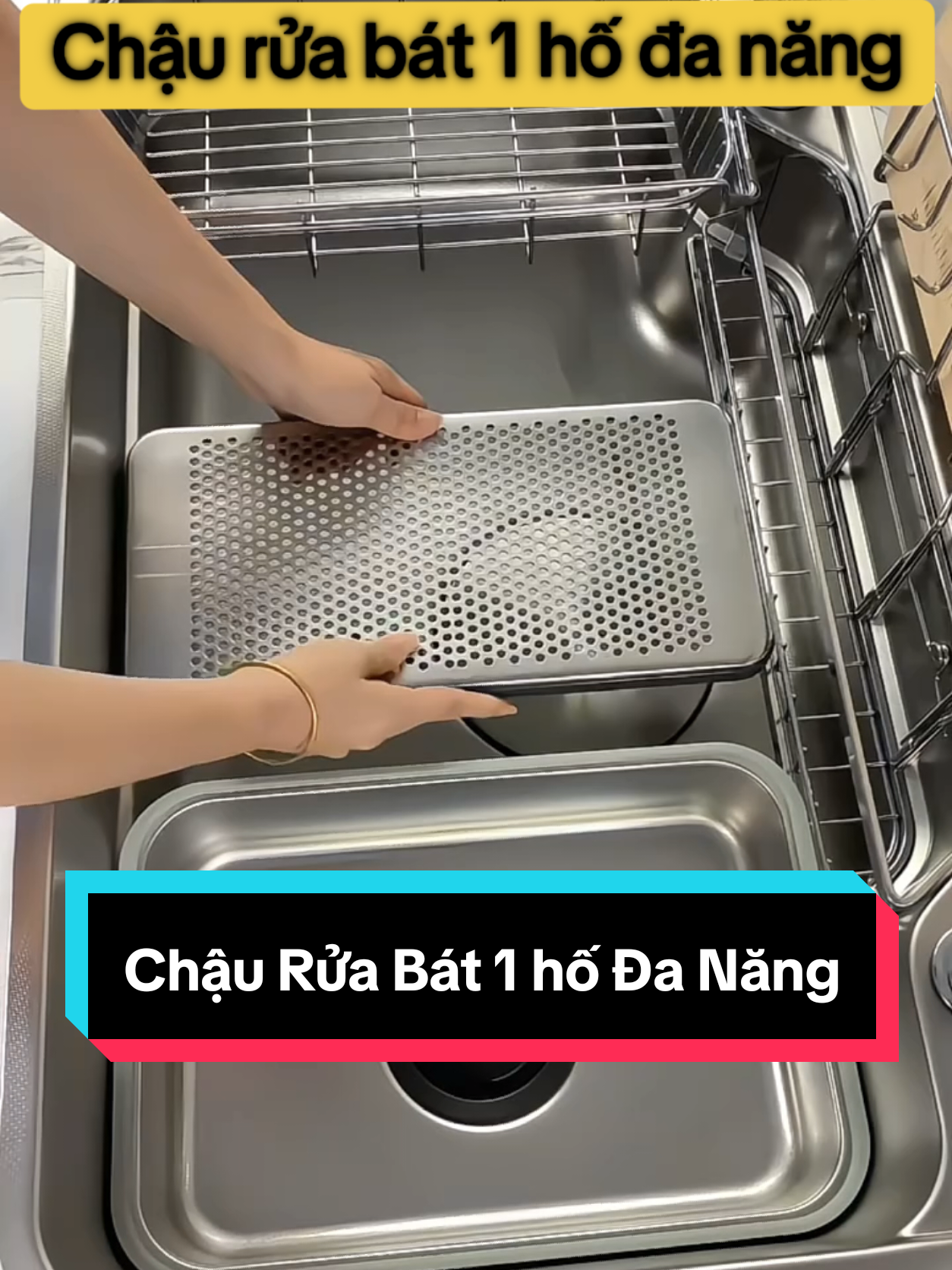 Chậu rửa bát 1 hố đa năng #chauruabat #chauruabatinox304 #chauruabat1ho #chauruabatnano #chauruabatthongminh chauruabat