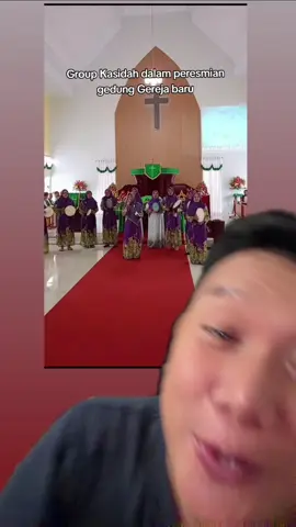 Ibu qosidah ngisi peresmian gereja Masya Allah salam toleransi #gereja 