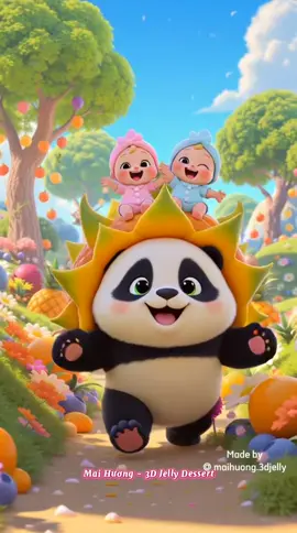 @BambooTka @Mai Hương Daily #fruit #songforkids #animals #maihuongjelly #maihuong3djelly 