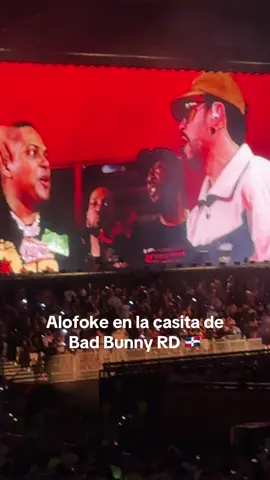 Alofoke en concierto de Bad Bunny RD