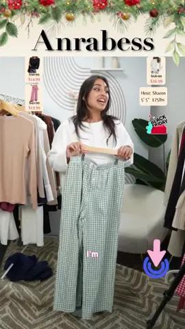 ANRABESS Womens Striped Gingham Pants 2025 Pajama Lounge Boxer Pants Cute Comfy PJ Bottoms with Pockets Fall Y2K Outfits