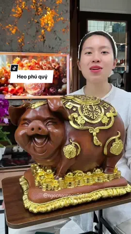 Trả lời @Heo đất Mẹ Bon tượng heo tròn đầy thể hiện sự no đủ, phú quý #tuongheo#heophuquy#tuongheovang#ngocngannga#nnntuongheophuquy