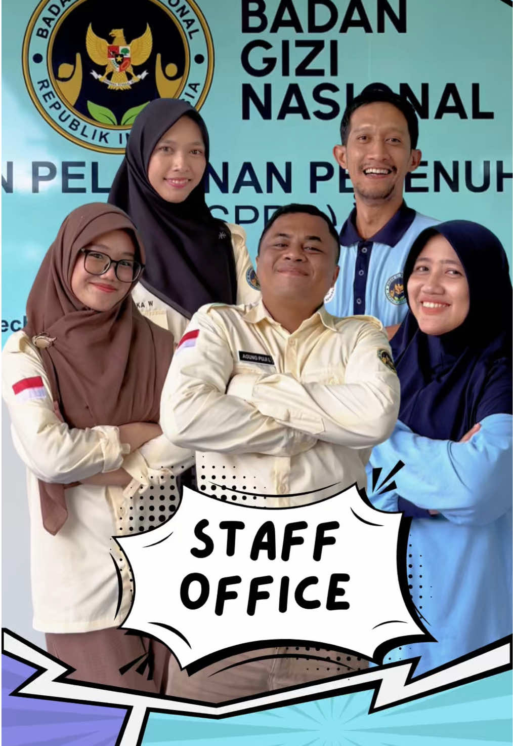 Let us introduce our Staff Office SPPG YBBS Sadeng 02. Mereka lah yang bergerak dibalik layar dalam berjalannya MBG di SPPG Sadeng 02 #mbg #makanbergizigratis #badangizinasional #sppgsadeng02 #fyp 