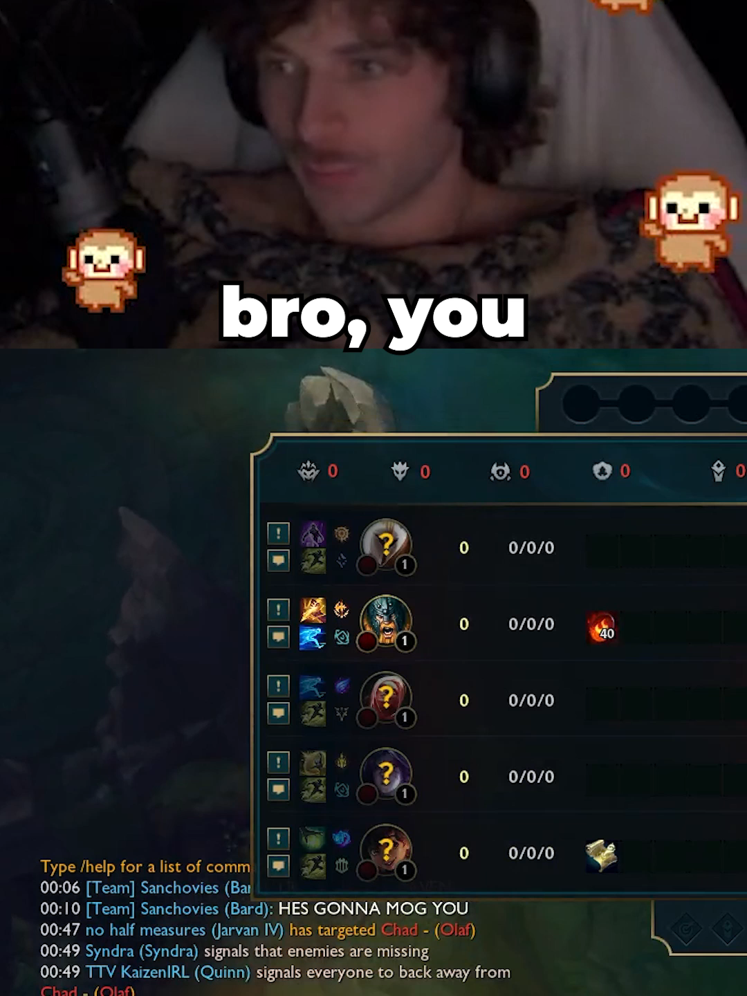 COME BACK CHADDRAVEN PLEASE #leagueoflegends #sanchovies