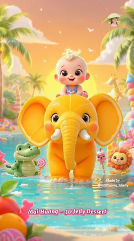 @BambooTka @Mai Hương Daily #animals #songforkids #fruit #maihuongjelly #maihuong3djelly 