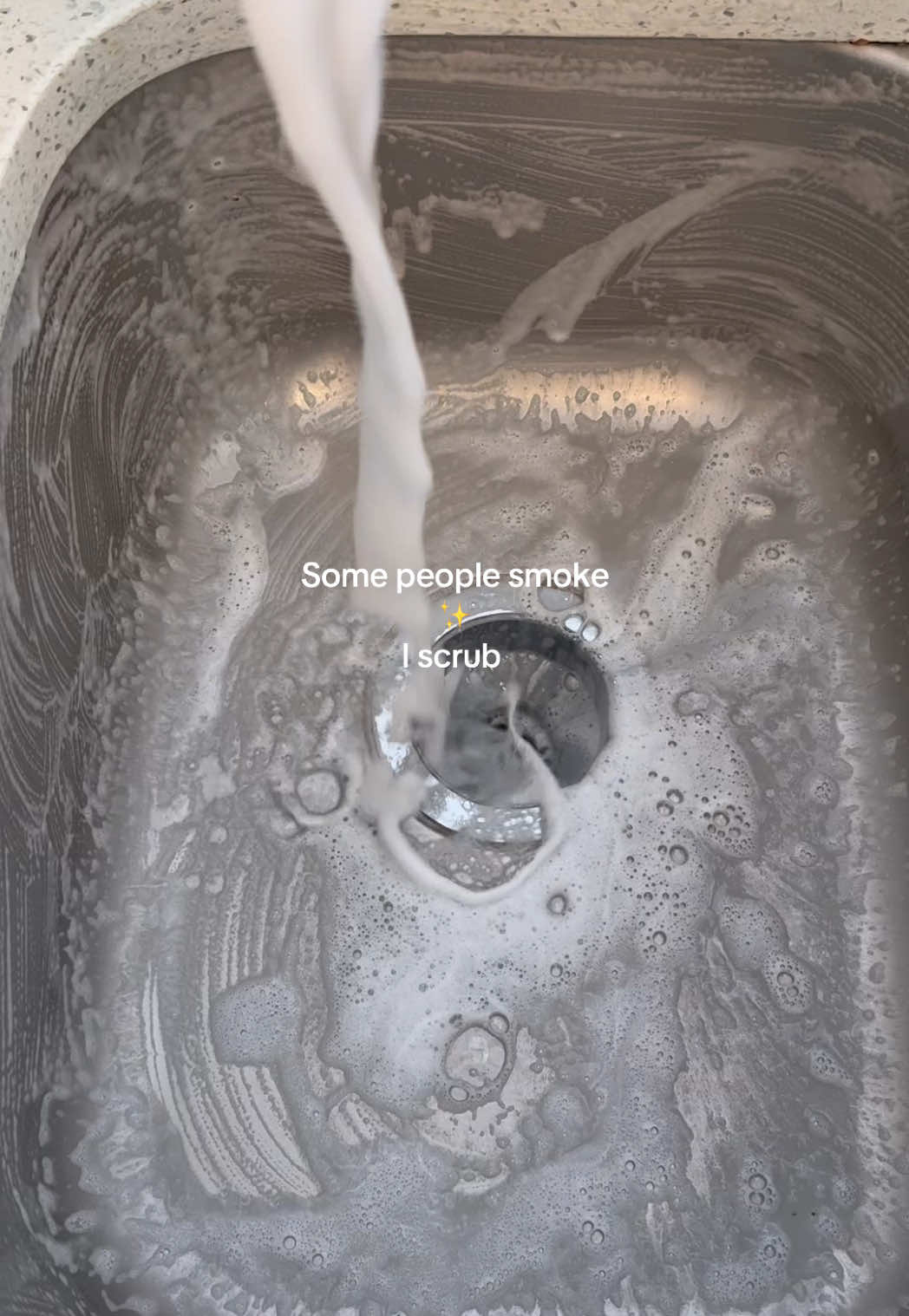 Dr. ScrubDaddy to the rescue 🛟 #asmr #sinkclean #suds #scrubdaddy #cleaningtherapy 